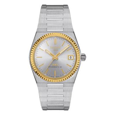 Montre PRX Powermatic 80 35mm Steel and 18K Gold Bezel T9312074103101 - Tissot