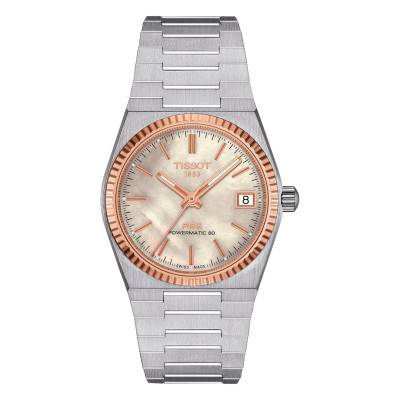Montre PRX Powermatic 80 35mm Steel and 18K Gold Bezel T9312074111100 - Tissot
