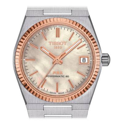 Montre PRX Powermatic 80 35mm Steel and 18K Gold Bezel T9312074111100 - Tissot