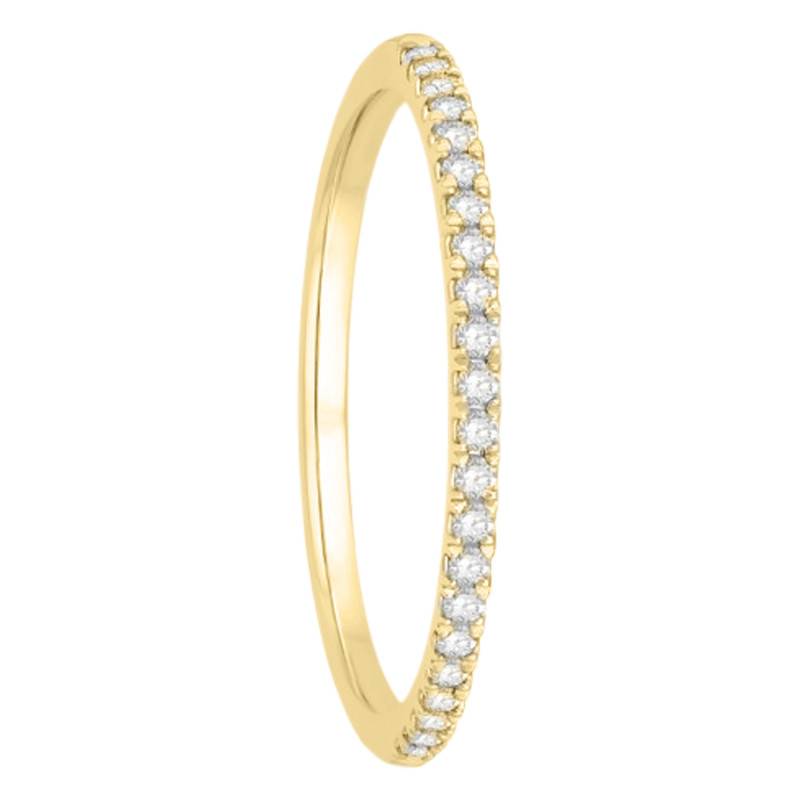 Half-Turn Half-Dome Comfort Polished 750/1000 Yellow Gold & Diamond 0.12 ct wedding ring, Width 1.50 mm - Alliantine