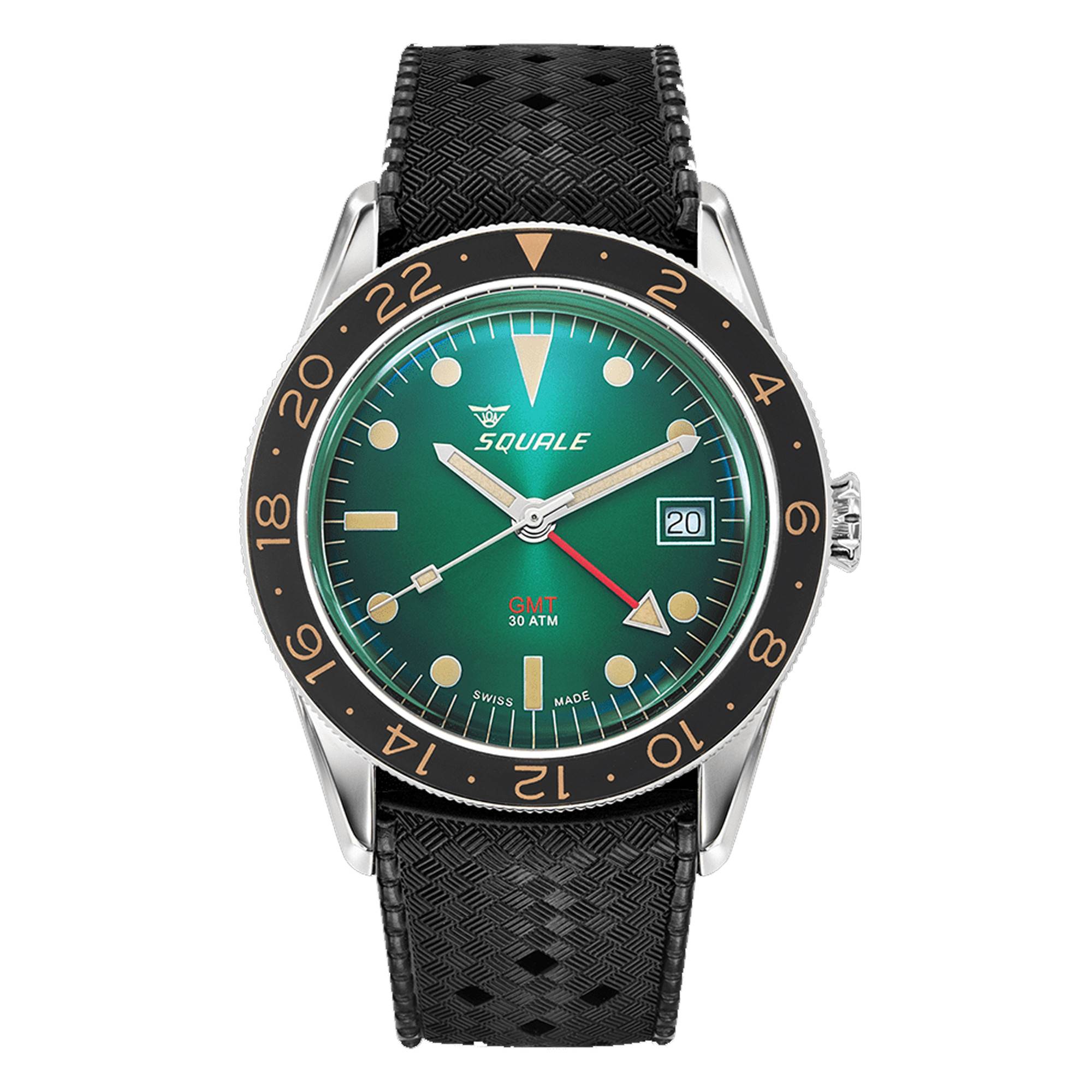 Montre Sub 39 GMT Vintage Green SUB 39GMGR.HT Squale Ocarat