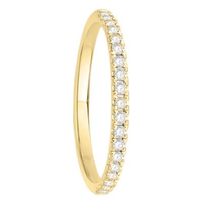 Alliance en Or Jaune 750 & Diamants 0,20 ct - Alliantine