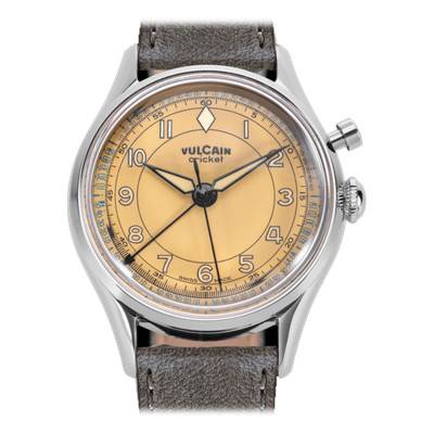 Cricket Classique Brown Khaki 36 mm Watch 100169B87.BAC313 - Vulcain