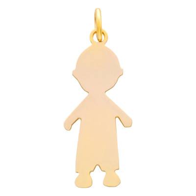375/1000 or 750/1000 Yellow Gold Boy Pendant - Vandona