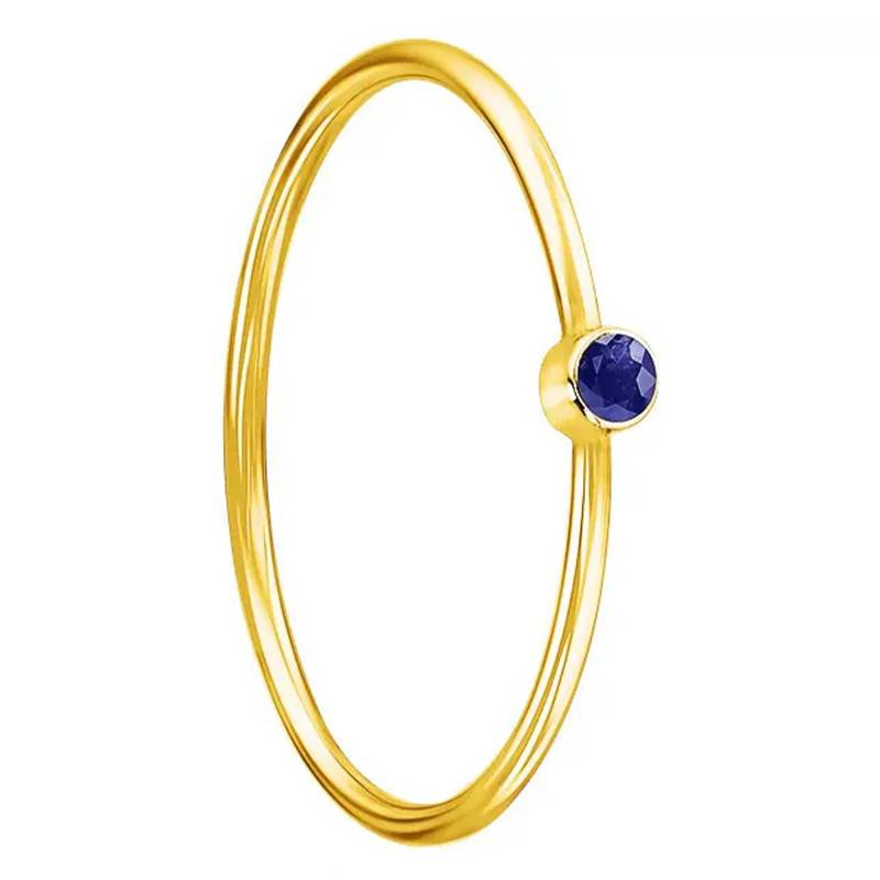Lonely Star 750/1000 Yellow Gold & Sapphire 0.02 ct Ring - Ocarat