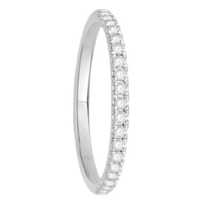 Alliance en Platine & Diamants 0,20 ct, Largeur 1,65 mm - Alliantine