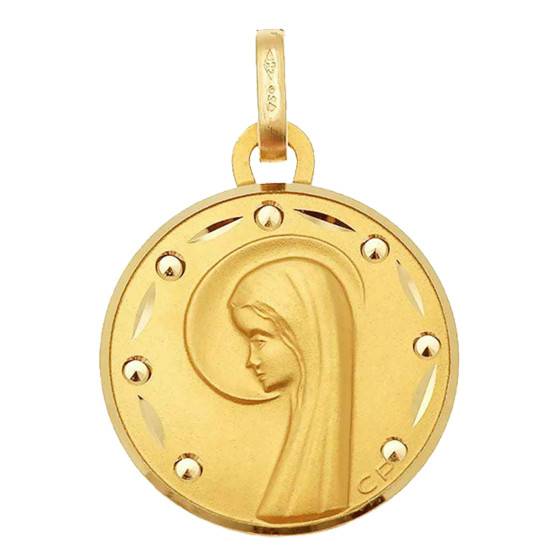 Médaille Allah En Or 750/1000 - 3,50 G, Ronde, Jaune - Bijou D'occasion En Parfait état
