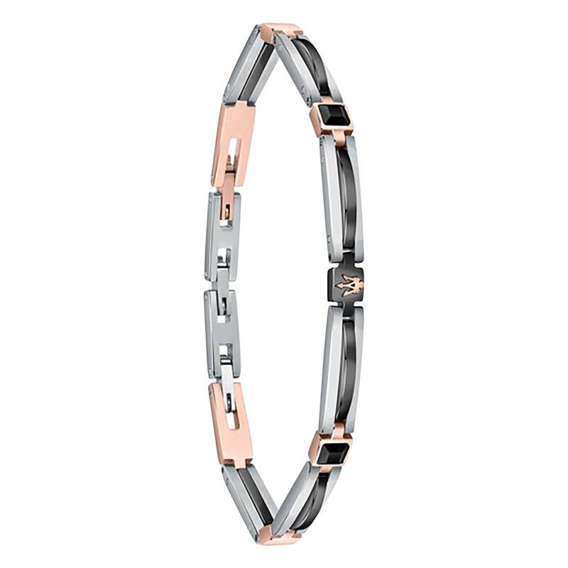 Black Crystal Black Ceramic & Steel Bracelet, 21 cm - JM223ATZ19 - Maserati