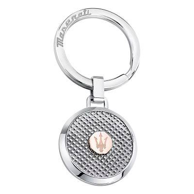 Round Two-Tone Steel Key Ring - KMU2230101 - Maserati