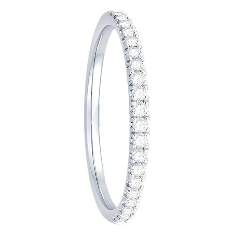 750 White Gold Half Eternity Comfort Wedding Ring & Diamonds 0.21 ct, Width 1.60 mm - Alliantine