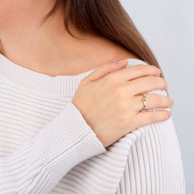 Bague Or Jaune 375 ou 750, Rubis - Aurora