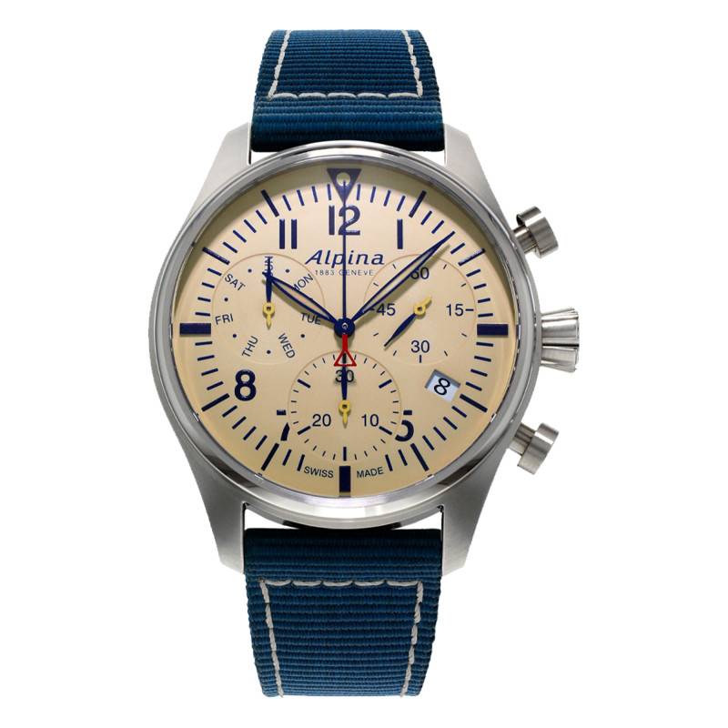 Startimer Pilot Chronograph Quartz Watch AL-371BG4S6 - Alpina