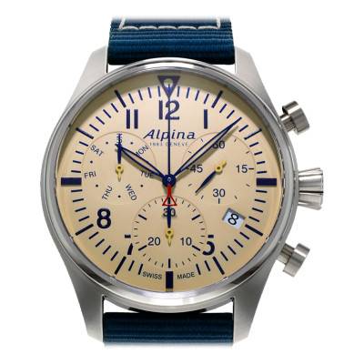 Startimer Pilot Chronograph Quartz Watch AL-371BG4S6 - Alpina