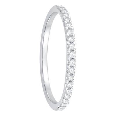Alliance en Platine & Diamants 0,21 ct, Largeur 1,65 mm - Alliantine