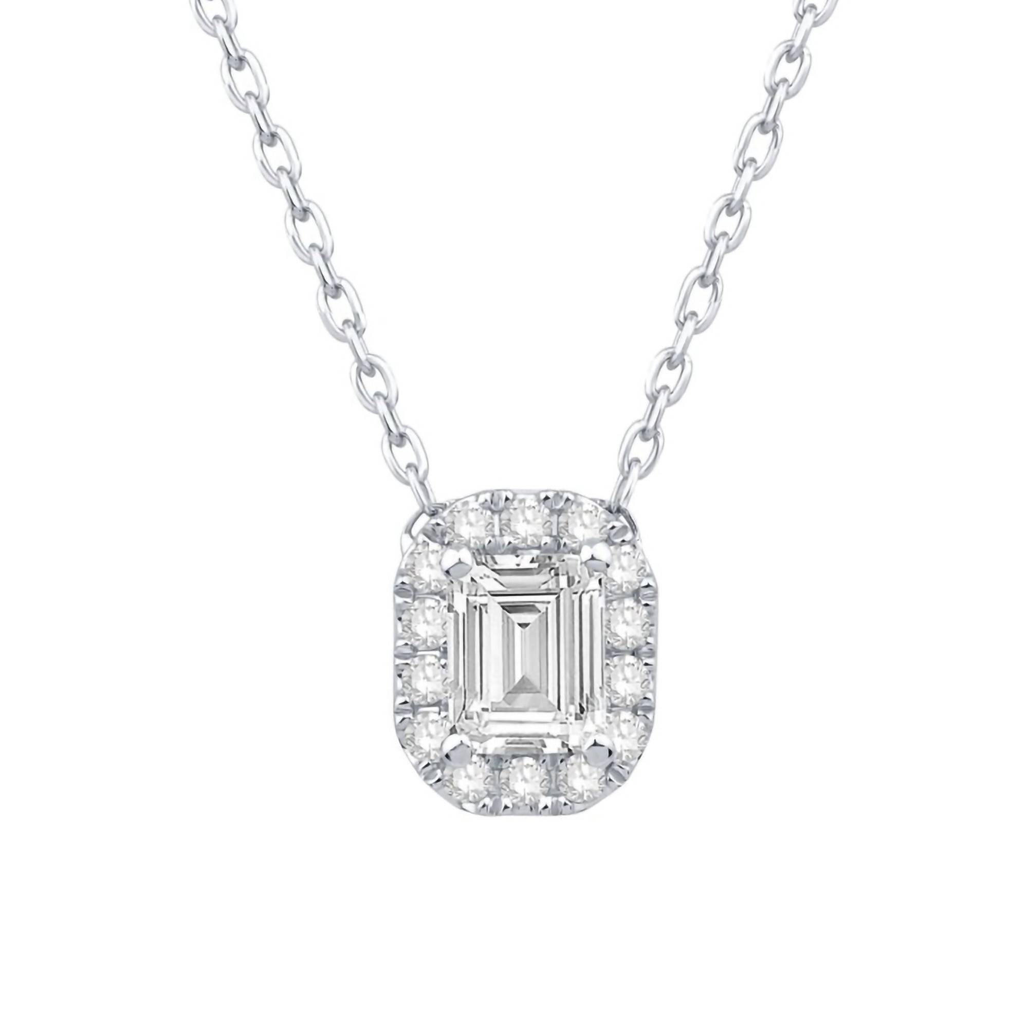 Collier Fil de Pêche, Diamant & Or Blanc 750 - Diamond Lady - Ocarat