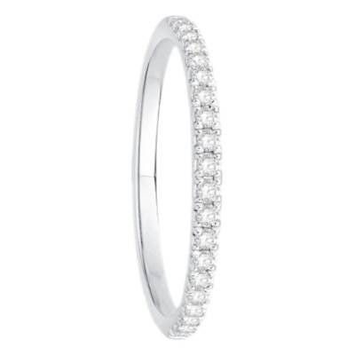 Alliance en Platine & Diamants 0,21 ct, Largeur 1, 55 mm - Alliantine