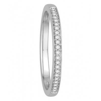 Alliance en Or Blanc 750 & Diamants 0,07 ct - Alliantine