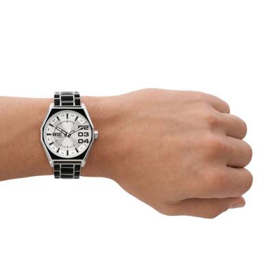 Montre Scraper Acier Gris Noir DZ2195 - Diesel