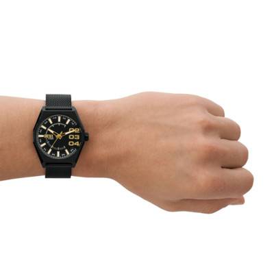 Montre Scraper Acier Milanaise Noir DZ2194 - Diesel