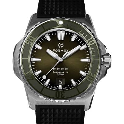Watch Reef 42mm Automatic Green Dial COSC 300M 2200.1.6300 - Formex