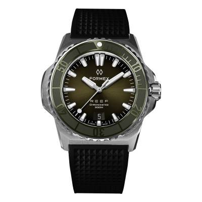 Watch Reef 42mm Automatic Green Dial COSC 300M 2200.1.6300 - Formex