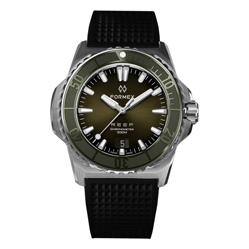 Watch Reef 42mm Automatic Green Dial COSC 300M 2200.1.6300 - Formex