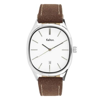 Montre Grande Colorama Blanche 9124322 - Kelton