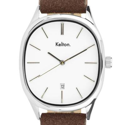 Montre Grande Colorama Blanche 9124322 - Kelton