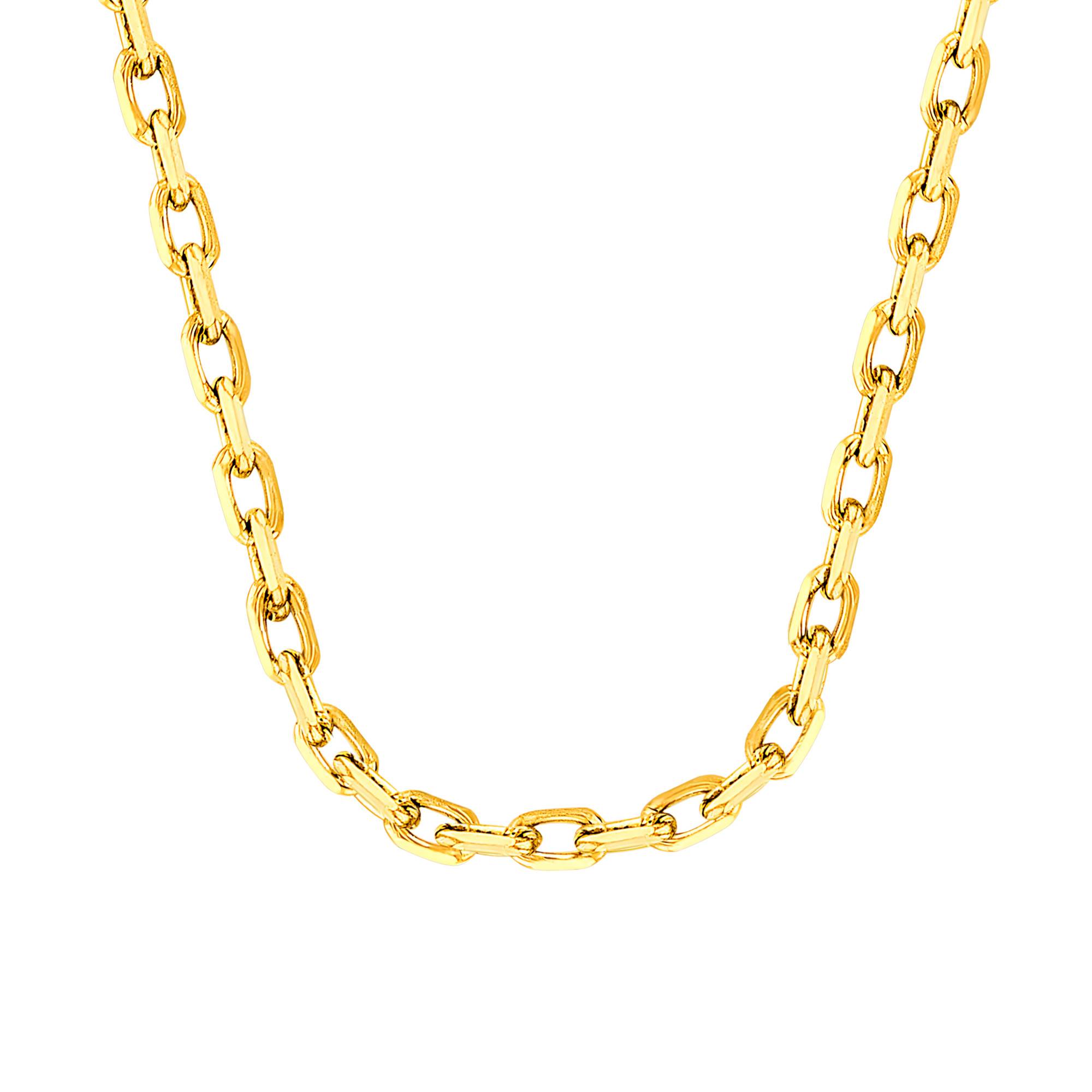 Chaîne Forçat En Or 18 Carats (750) - Longueur 45 Cm, Poids 4,56 G - Marque Souvenlor, Neuve