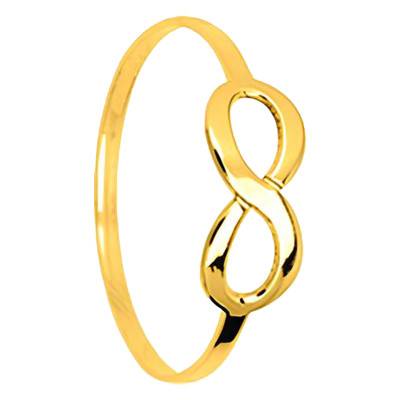 750/1000 Yellow Gold Infinity Ring - Emanessence