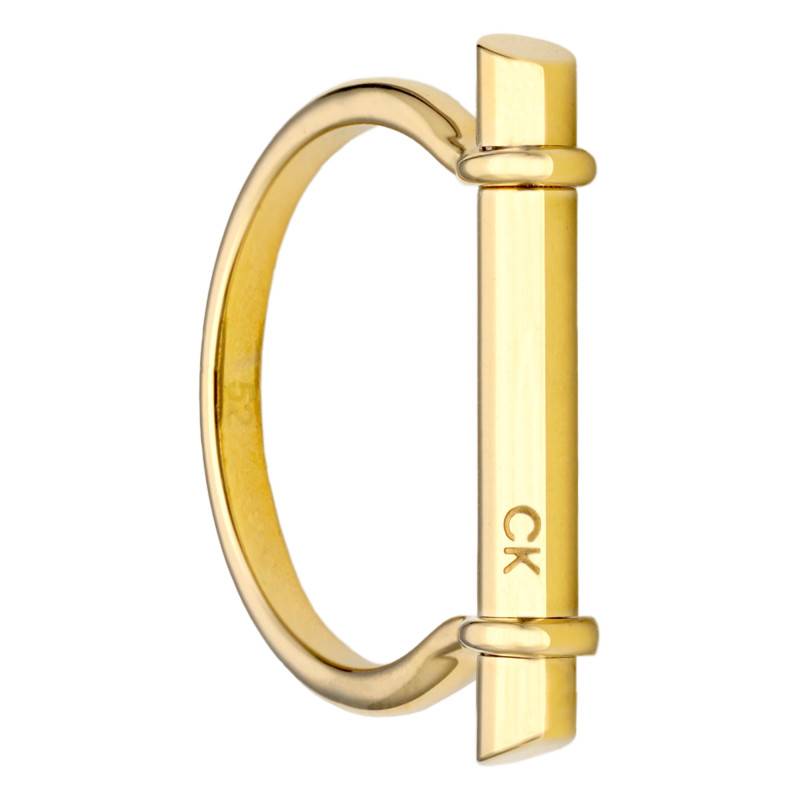Gold-Tone Steel Sculptural Ring - Calvin Klein