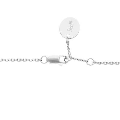 925 Silver Rhodium-Plated Lapis Lazuli Mykonos Bracelet - Skalli