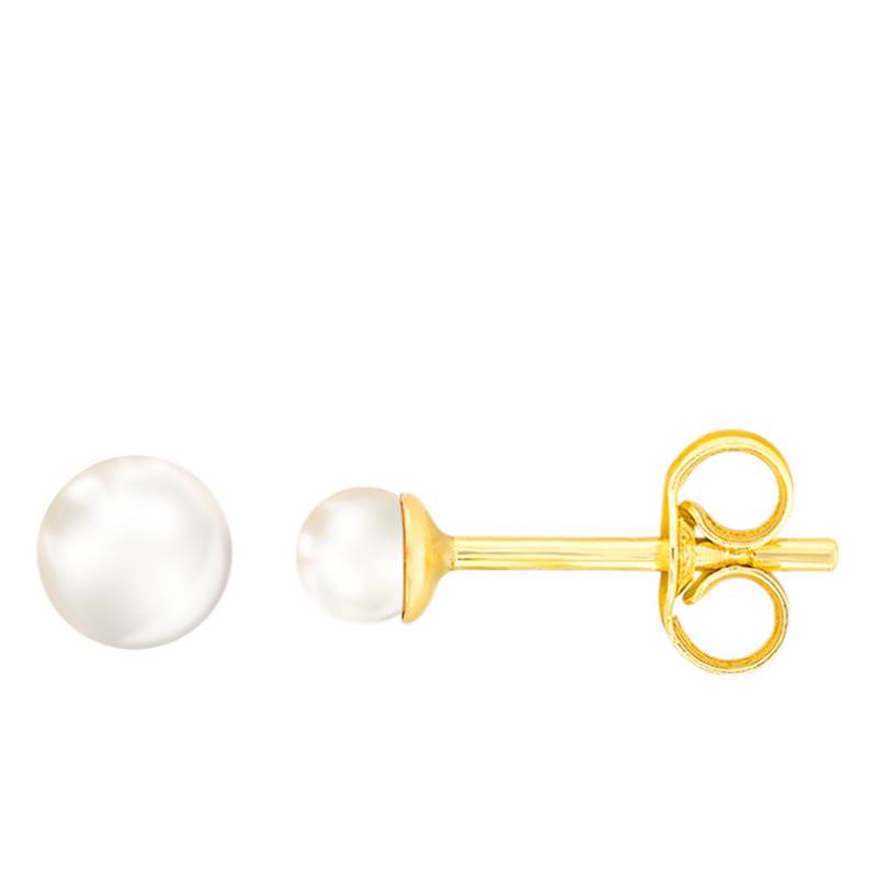 Boucles d'oreilles pendantes perlées et Or Jaune 750 - Ocarat