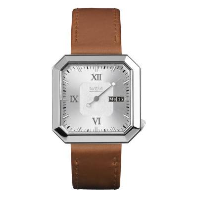 Montre Marie 12H Argent et Blanc - Gustave & Cie