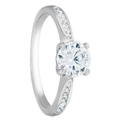 Bague Solitaire Grace Diamant 1,00 cts & Or Blanc 750 - Alliantine