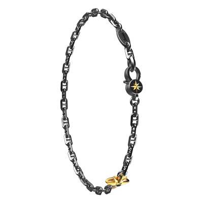 925 Silver Odissea Compass Rose Bracelet, Length 19 cm to 21 cm - EXB988 - Zancan