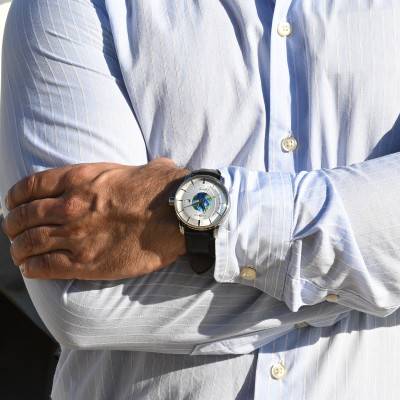 Montre Atlantic Automatic GMT Cuir Noir 8468-1 - Zeppelin