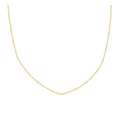 375/1000 Yellow Gold Heart Link Chain, Length 40 cm to 60 cm, Width 1.90 mm - Manillon