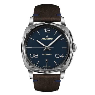 Steel Galvanic Blue Epurato Watch AM-4000.01.108.K35 - Anonimo