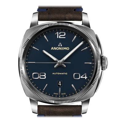 Montre Epurato Steel Galvanic Blue AM-4000.01.108.K35 - Anonimo
