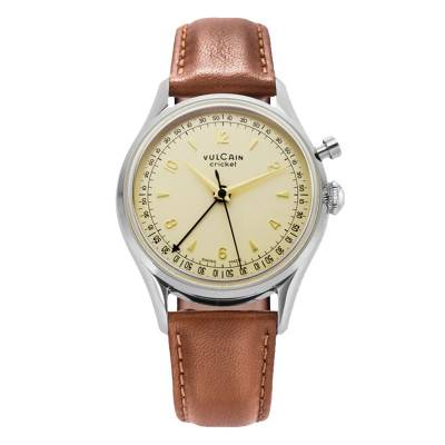 Cricket Tradition 39mm Eggshell Watch 100168A76.BAC207 - Vulcain