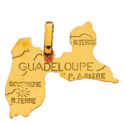 Pendentif Carte Guadeloupe - Rosatella