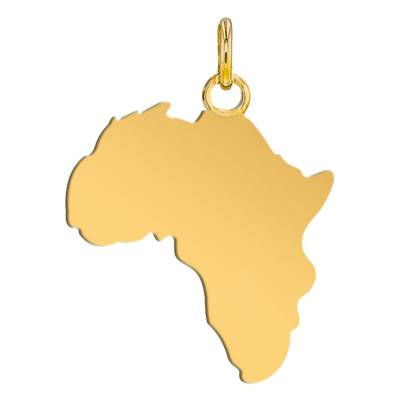 Pendentif Afrique 17 x 19 mm en Or Jaune 375 - Lucas Lucor
