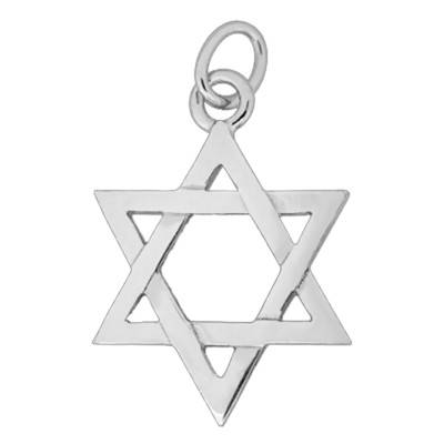 Pendentif Etoile de David GM Argent - Artemis