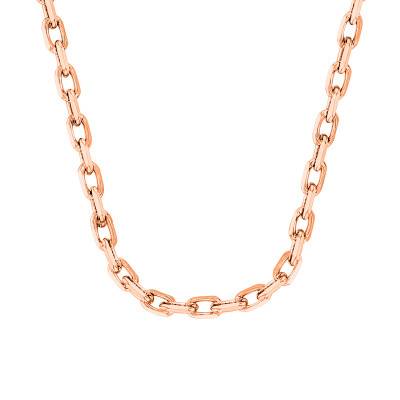 750 Rose Gold Cable Chain, 50 cm, Width 1 mm to 1.50 mm - Manillon