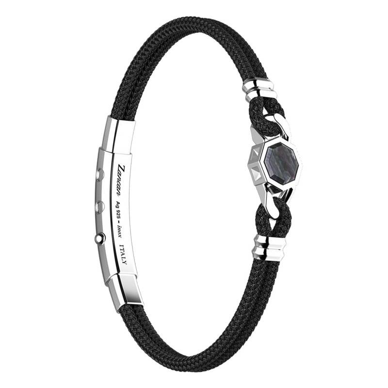 Cosmopolitan 925 Silver & Mother-of-Pearl Bracelet, 19 cm to 20 cm - ESB157 - Zancan