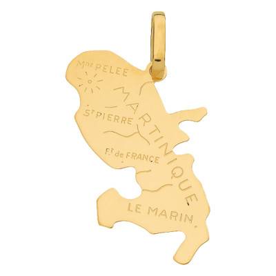 Martinique Map Pendant - Rosatella
