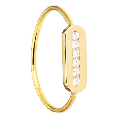 Bague Less is More Diamants 0,09 ct & Or Jaune 750 - Les Valentines
