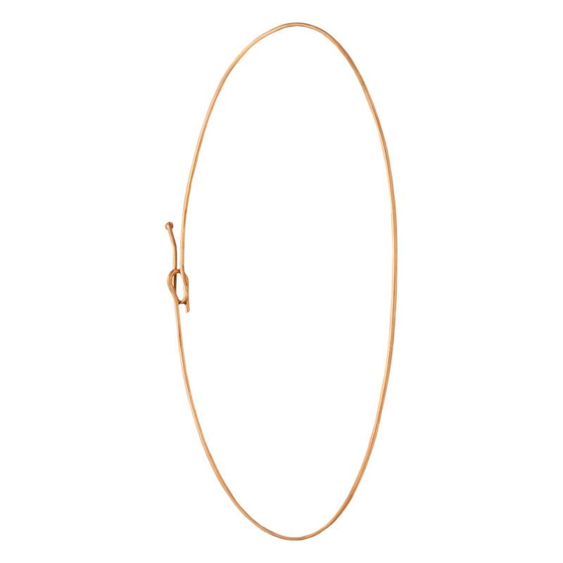 750/1000 Gold Bangle Bracelet, 53 mm Diameter, 1 mm to 1.20 mm Width - Emanessence