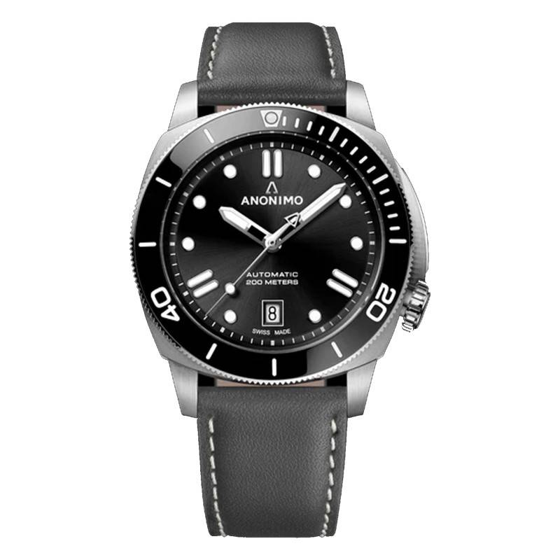 Black Nautilo Classic Watch AM-5009.09.102.A04 - Anonimo